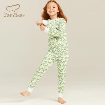 Jambear Organic Kids 잠옷 어린이 겨울 잠옷 아기 Loungewear 대나무 어린이 잠옷 맞춤 아기 잠자는 세트